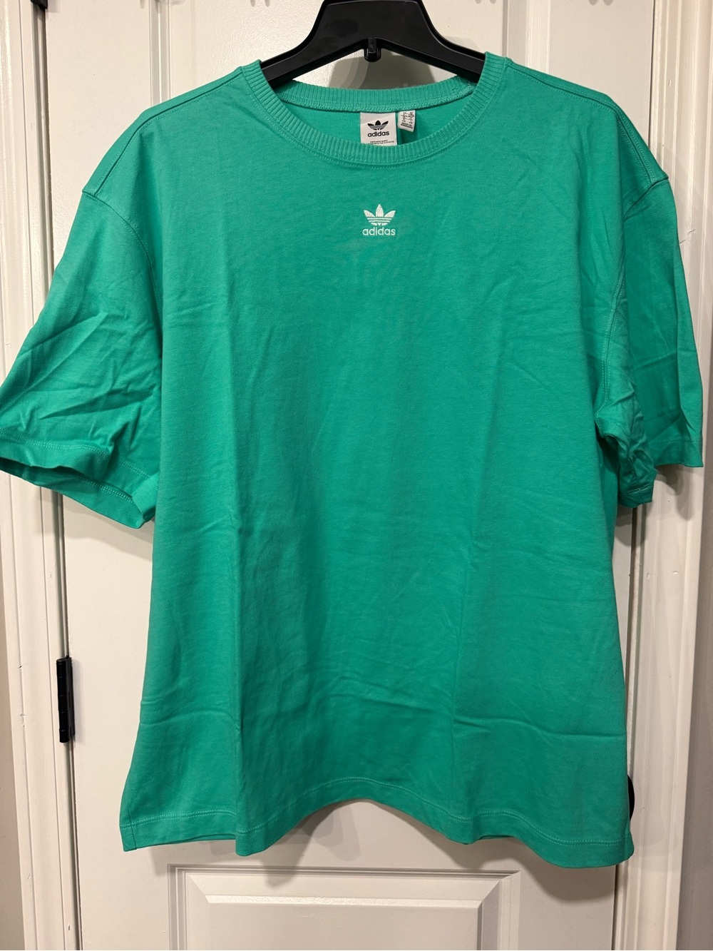 ADIDAS OVERSIZED TEAL TEE